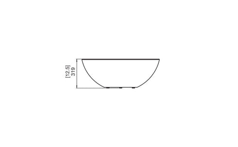 Ecosmart Fire Mix 850 Fire Pit Bowl - Natural Finish / Black Burner - ESF.O.MX8.NA.B